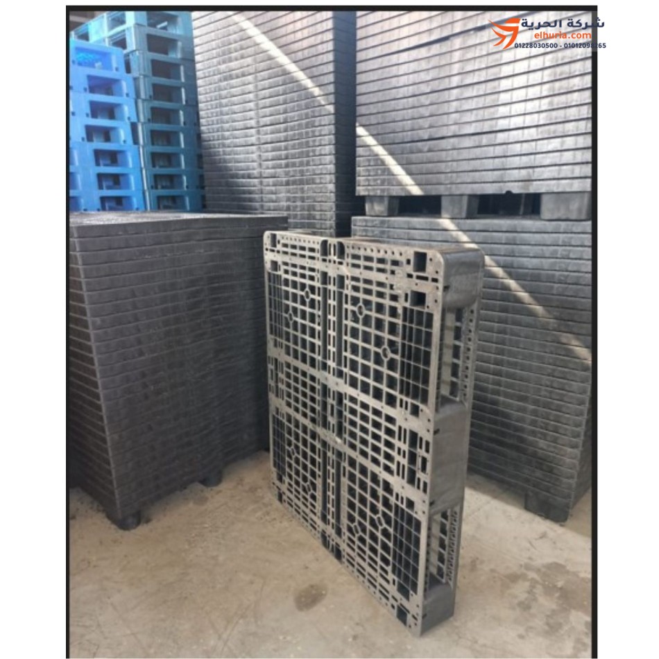 Plastic pallet for loading and packing food